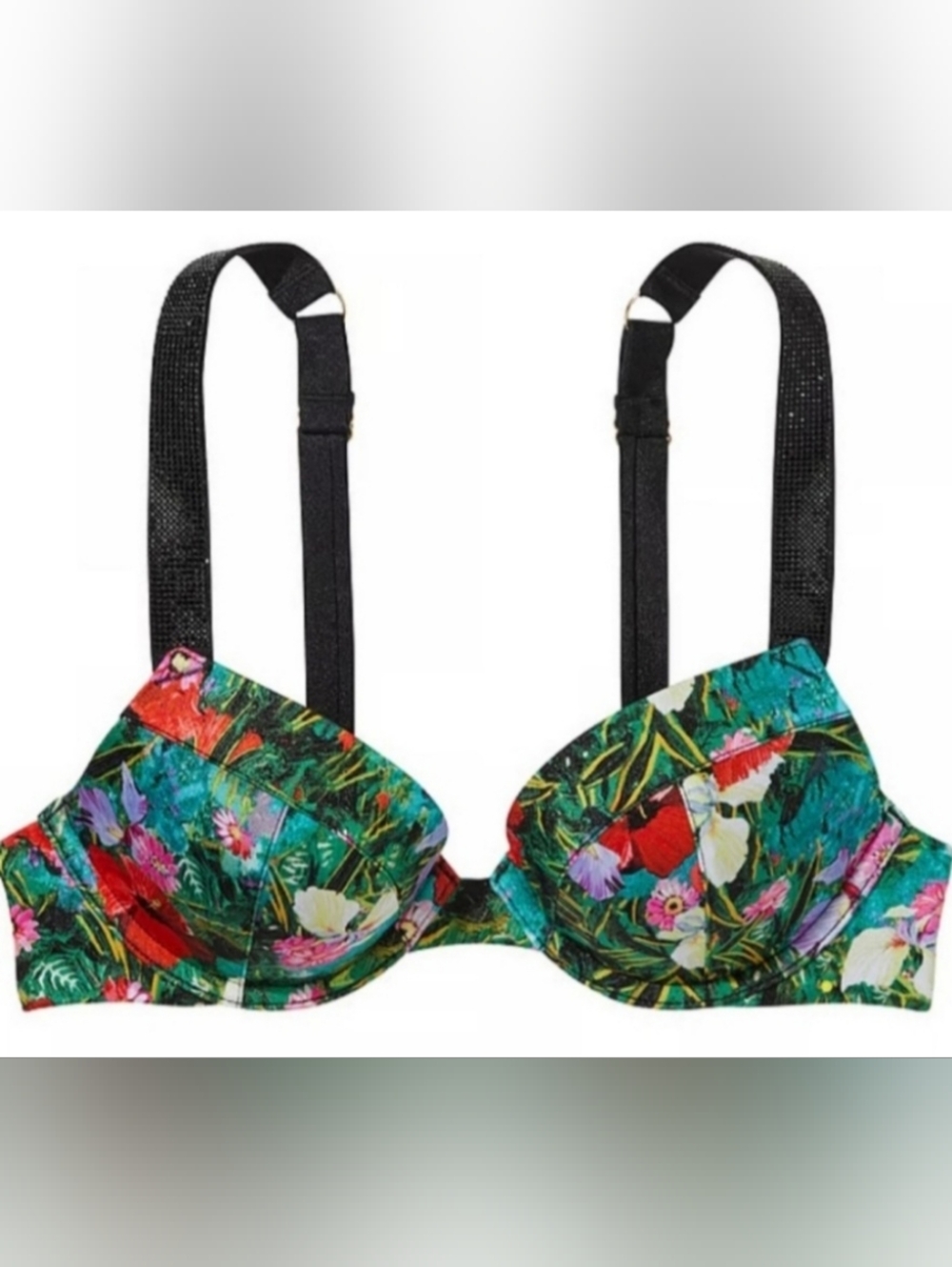 VS Swim Shine Strap Sexy Tee PushUp Bikini Top Tropical Island Getaway